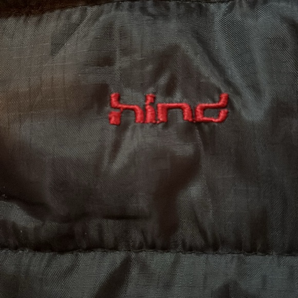 Hind Men’s Black & Red Full-Zip Puffer Jacket, Size Small - Picture 5 of 14